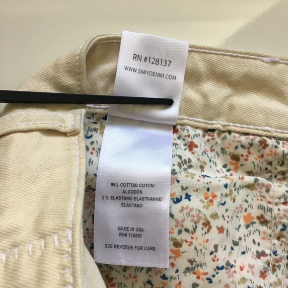 NWT Siwy Jean Womens Straight Leg Size 27 Lynn Milkshake Mid Rise Stretch - Picture 11 of 13